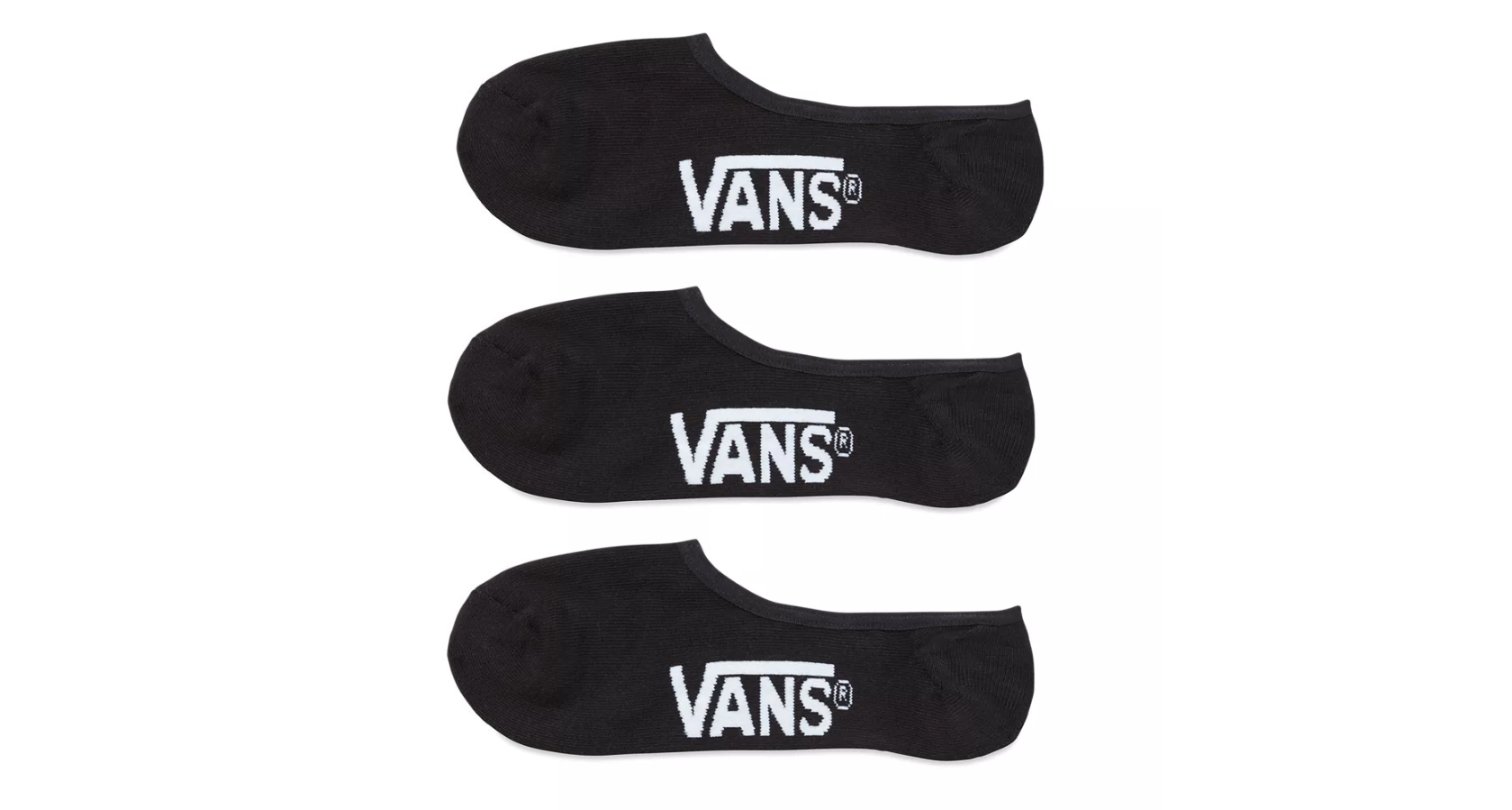 Vans MN Classic Super No Show Socks (3 Pair Pack) Black