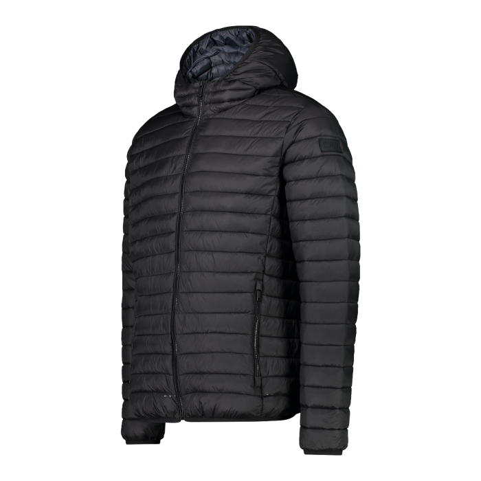CMP Jacket With Fix Hood & Synthetic Padding Nero/Titanio