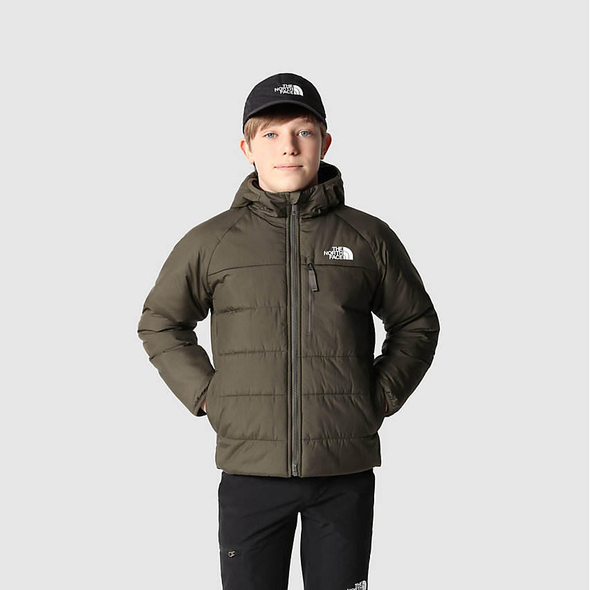 North Face Boys' Reversible Perrito Jacket on Model