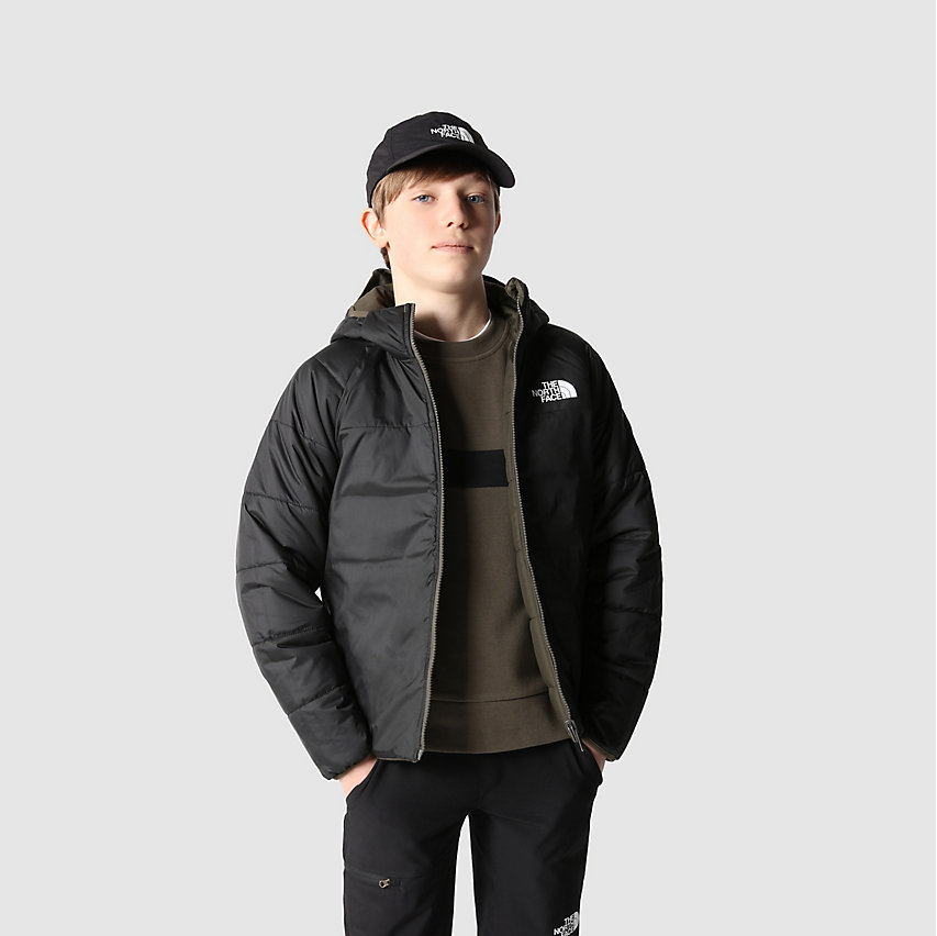 North Face Boys' Reversible Perrito Jacket on Model Reversed