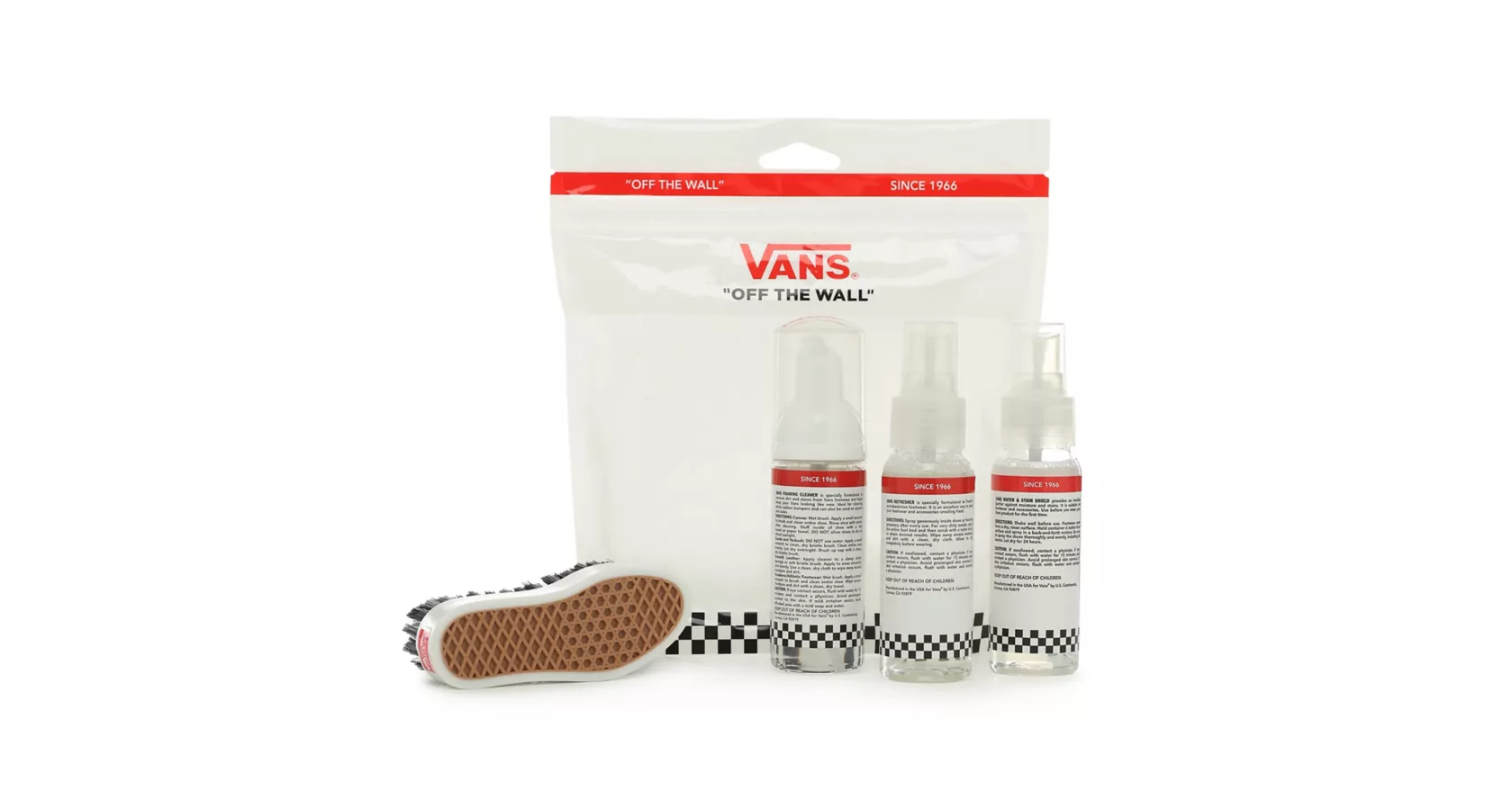 Vans Shoe Care Travel Kit Global White