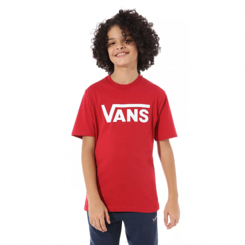 Vans Boys Classic T-Shirt (8-14+) Chili Pepper/White