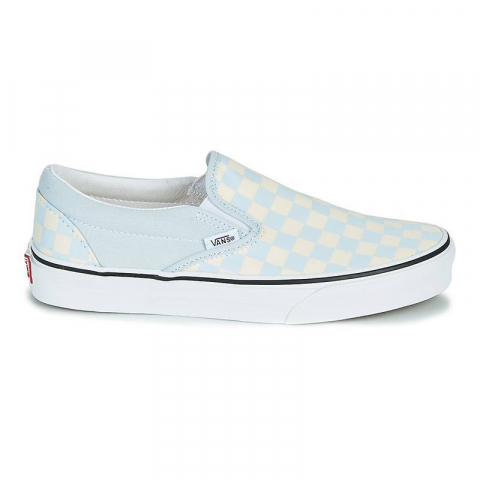 Vans Checkerboard Classic Slip-On Shoes Ballad Blue/True White Checkerboard