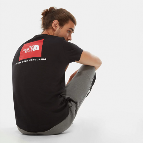The North Face Men's T-Shirt Red Box Black