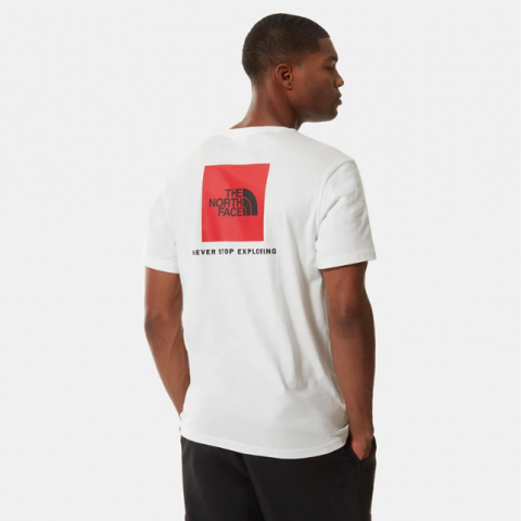 The North Face Men's T-Shirt Red Box White