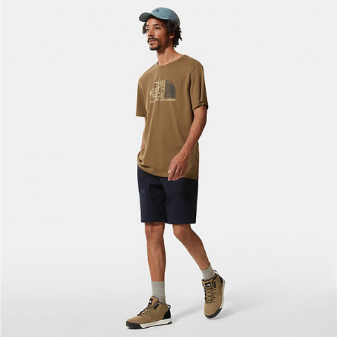 The North Face Men's T-Shirt Rust 2 Military Olive