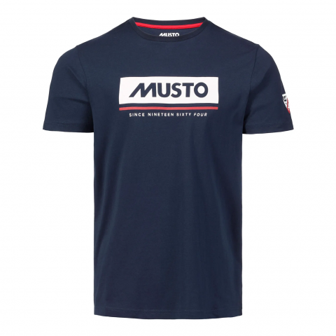 Musto Men's T-Shirt Marina Musto Logo Navy
