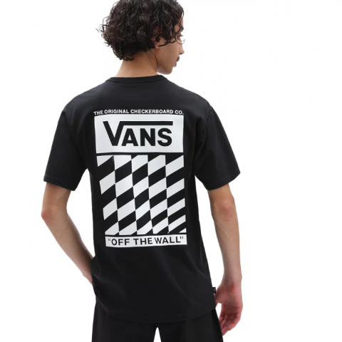 Vans T-Shirt Off The Wall Slanted Checker Black