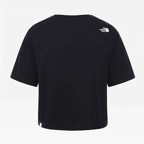 The North Face Women's Cropped Simple Dome T-Shirt Black